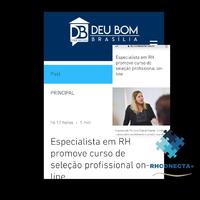 Nota sobre a primeira turma do curso Recrutamento e Seleção na Prática no canal Deu Bom Brasília.
