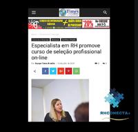 Nota no Jornal Times de Brasília sobre o curso de R&S na Prática