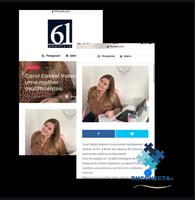 Matéria sobre a Carol Cabral Valente para a revista 61 Brasília. Link https://61brasilia.com/2020/08/21/carol-cabral-valente-e-uma-mulher-multitalentos/
